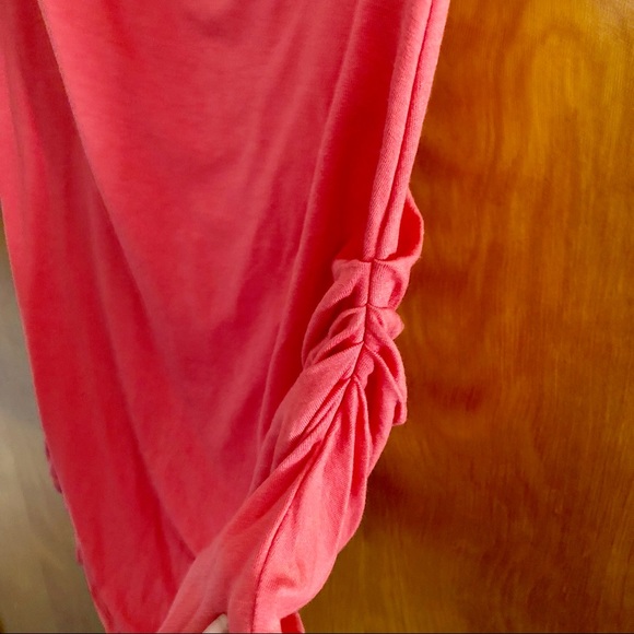 Studio M | Cowl Pleated Neck Ruched Side Top - Picture 3 of 7